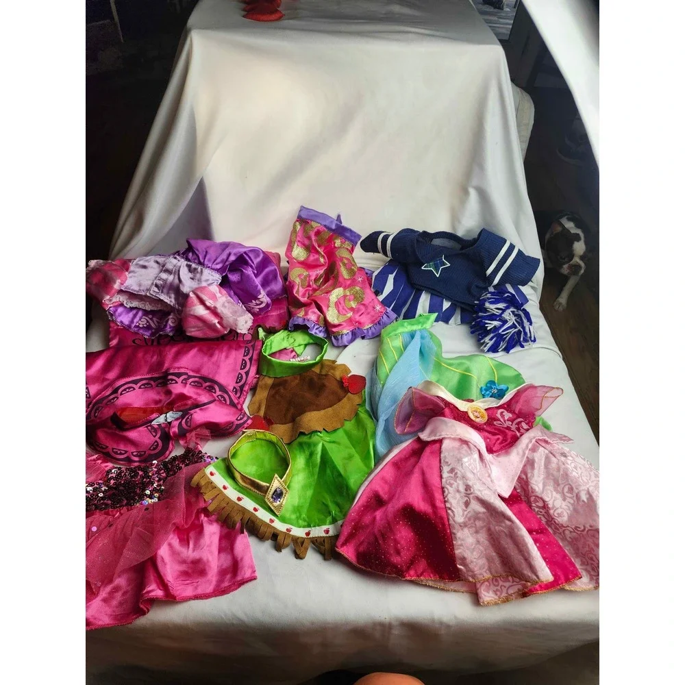 Build-A-Bear Workshop Clothing Lot Disney Princess Aurora My Little Pony 8pc